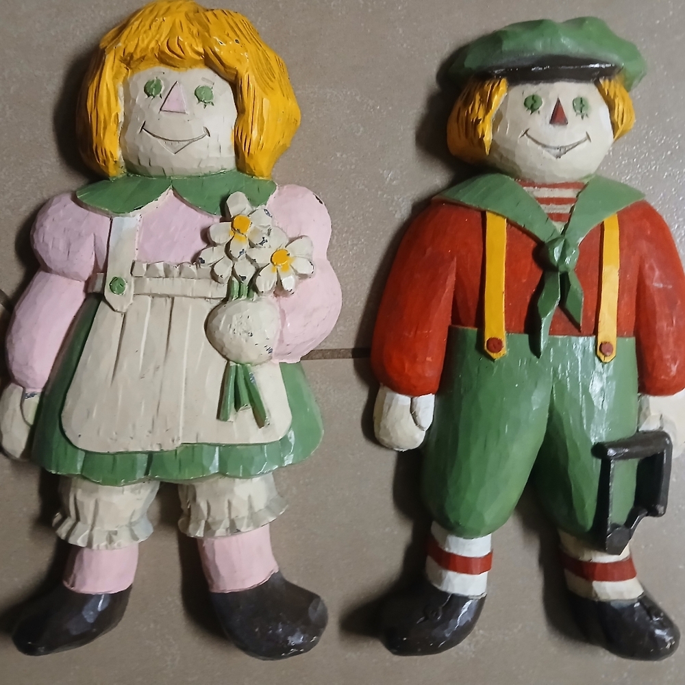 Vintage Wall Hanging Dolls. Very Cute